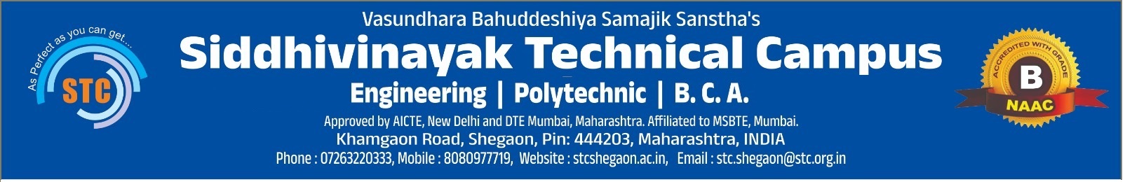 Siddhivinayak Technical Campus Banner